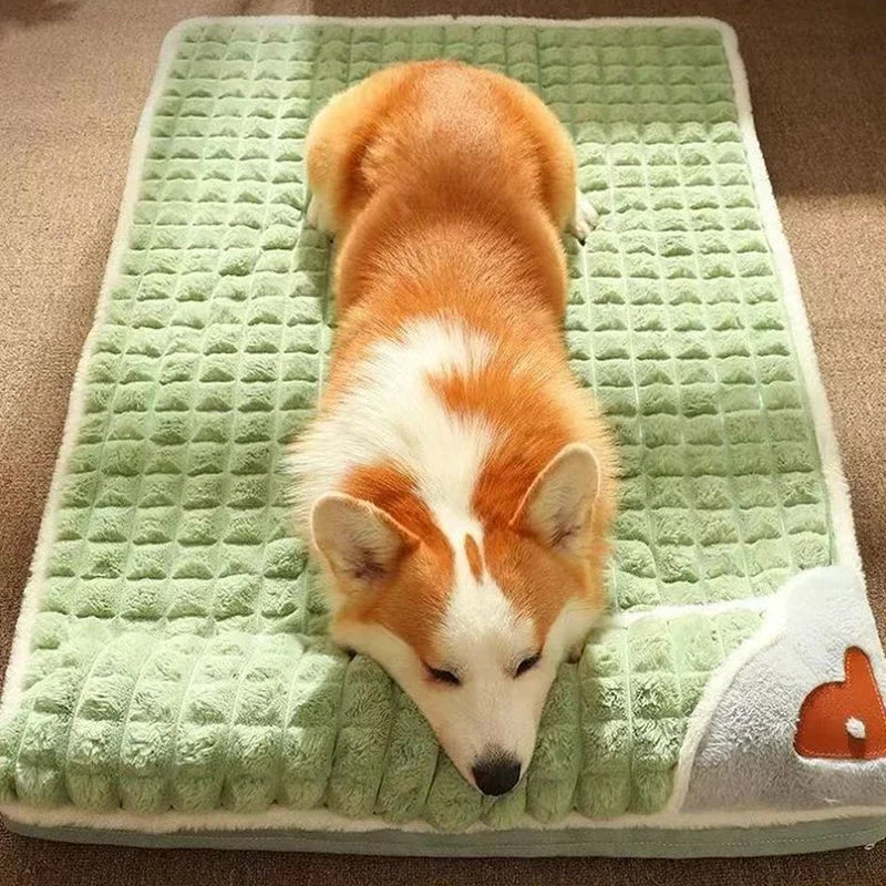 Pet Dog Bed Washable Winter Dog Mat Removable Protect Cervical Spine Thickened Dog House Indoor For Small Medium Large Dogs Bed