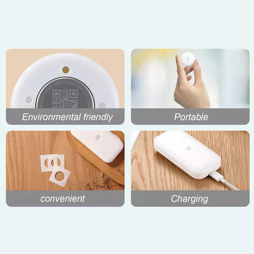 Miaomiaoce Digital Smart Thermometer Pro Clinical Baby Thermometer Rechargeable Accurate Measurement Fever Alarm Remote Monitor