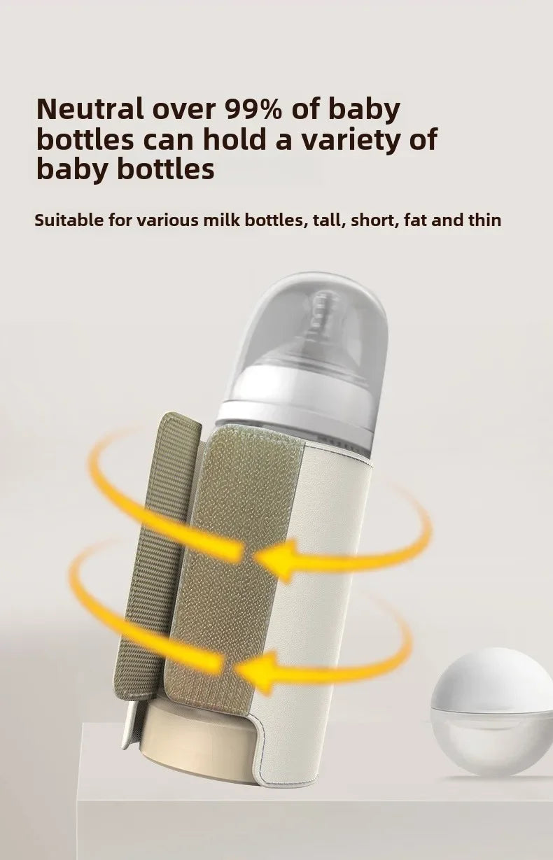 Multifunctional USB Baby Bottle Warmer with Smart Temperature Control Screen High Capacity Feeding Bottle Warmer for Newborns