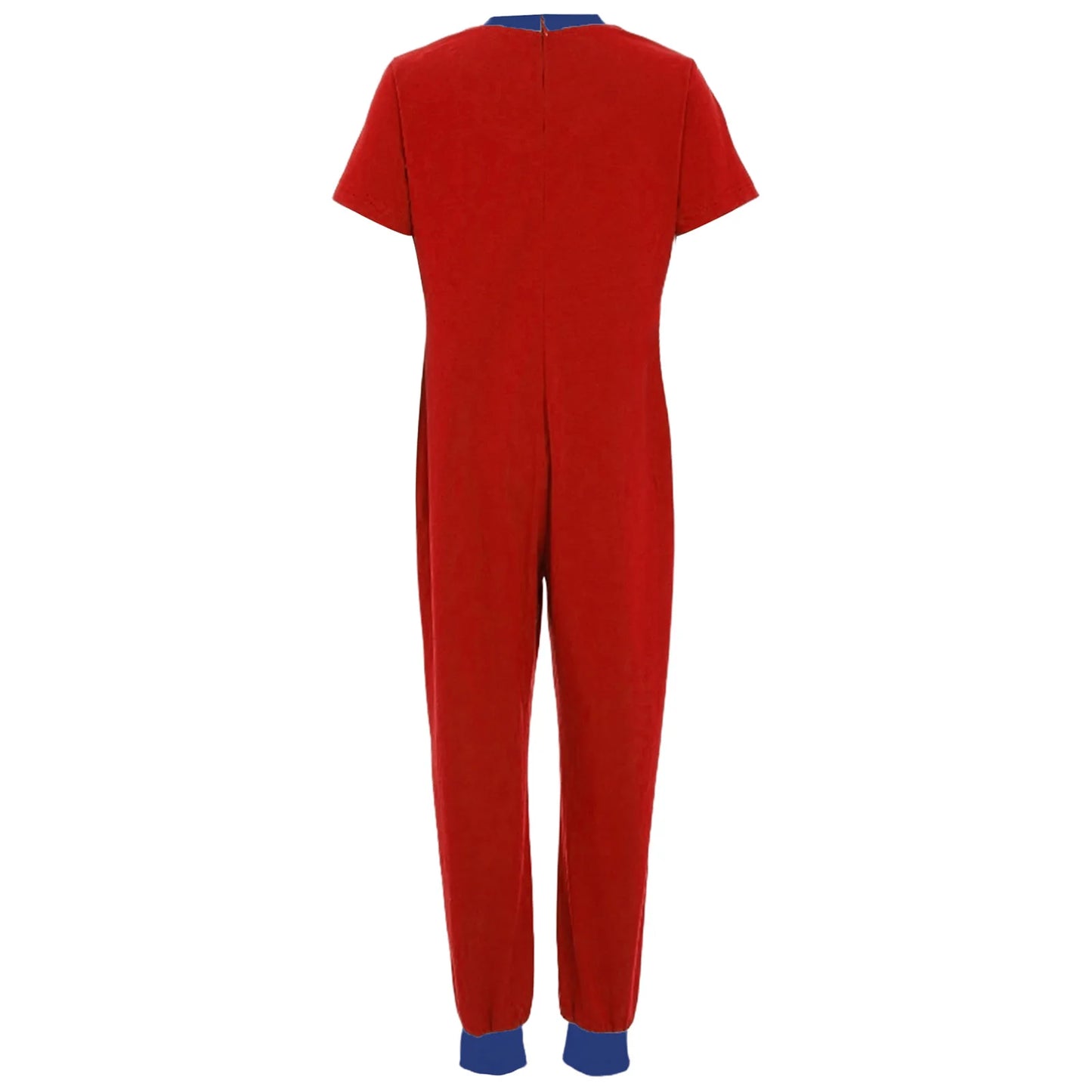 Kids Boys Girls Special Needs Adaptive Clothing Cotton Round Neck Short Sleeve Back Zipper Solid Color Full Body Jumpsuit Romper