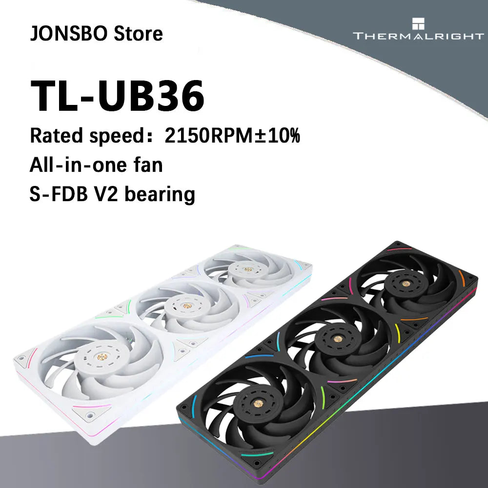 Thermalright TL-UB36 360mm Radiator Fan ARGB Computer Cooling 12CM One-Piece Performance grade air pressure Case Fans 2150RPM