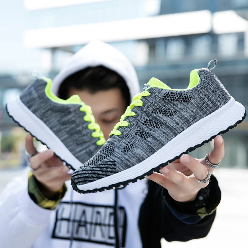 Breathable Women Running Shoes Lightweight Anti-slip Female Sports Shoes Outdoor Soft Women's Sneakers Lace Up Fashion Tennis