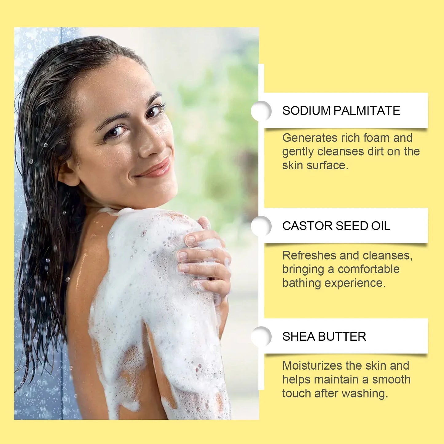 Castor Oil Soap Shampoo Bar Natural Hair Care Deep Moisturizer Scalp Treatmen Nourishing All Hair Types Travel Friendly Eco 120g