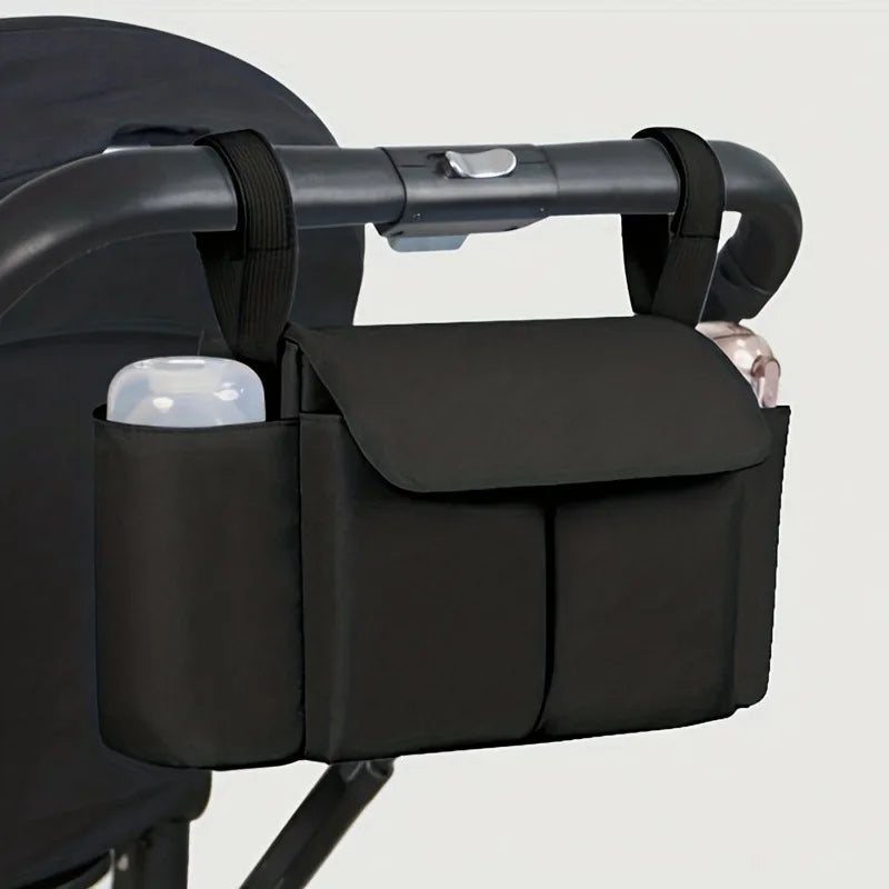 Large Capacity Stroller Storage Bag Convertible Shoulder Bag Crossbody Diaper Bags for Moms Baby Carriage Hanging Bag Accessory