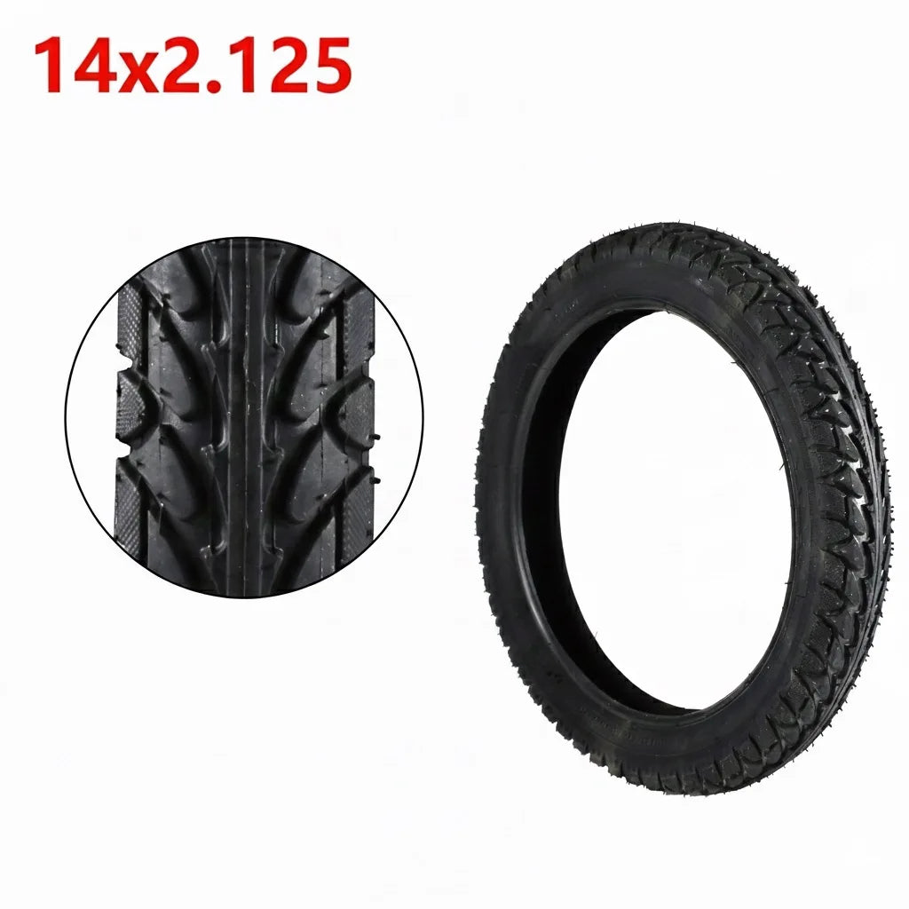 14Inch Electric Bicycle Tire 14X2.125 Outer Tyre Replacement Vehicle Tube Tyre for Electric Bikes 14x1.95 14x1.75 14x2.50 14x3.0