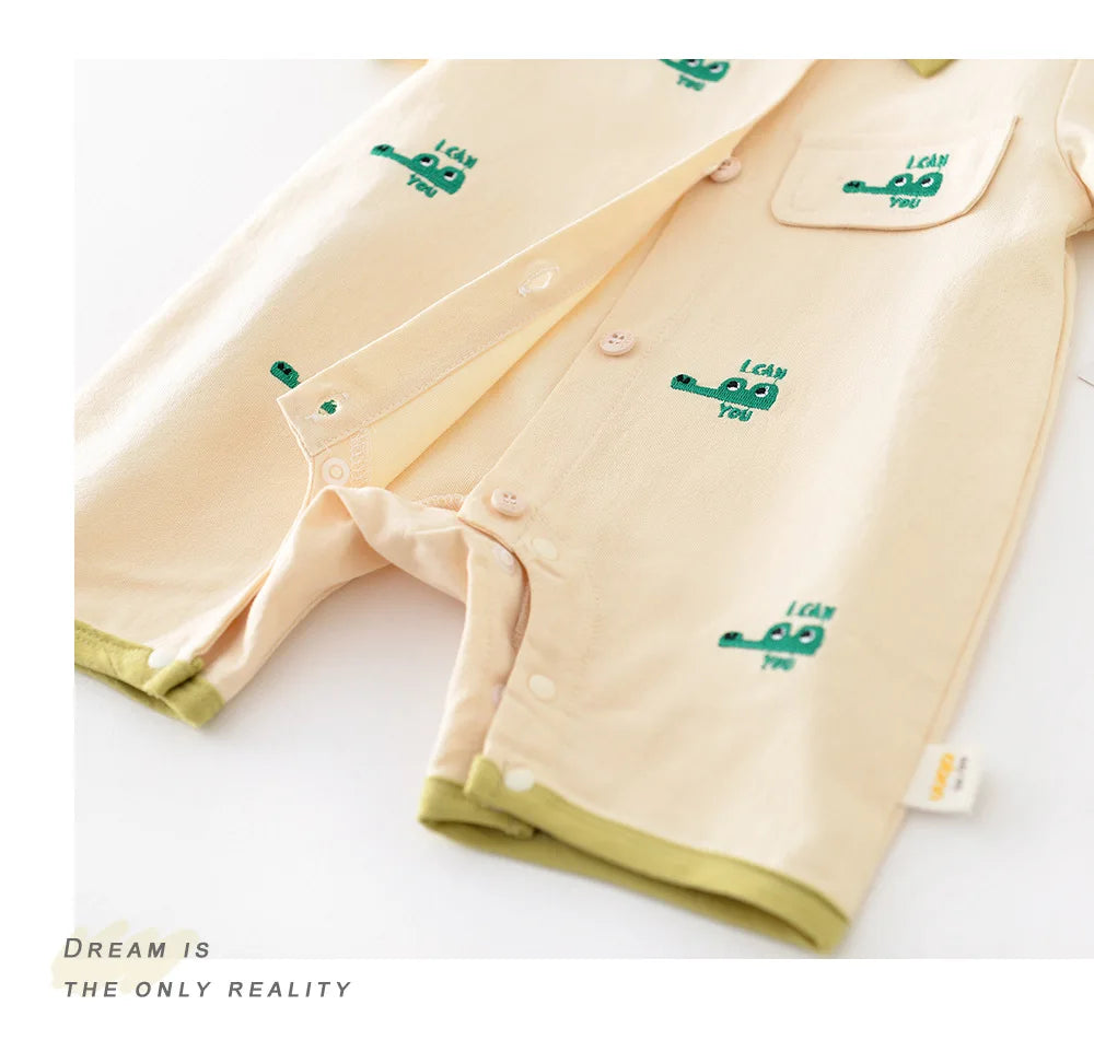 MILANCEL 2024 Baby Summer Clothes Crocodile Boys Romper Cotton Baby Boy Jumpsuit Newborn Clothing