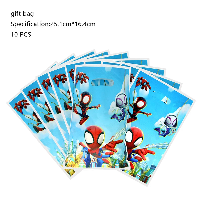 Spidey and His Amazing Friends Birthday Party Decoration New Latex Balloons For Kids Event Supplies Foil Latex Balloon Backdrop