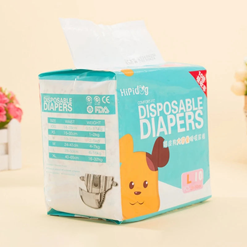 Super Absorption Female Dog Diaper Pet Menstrual Physiological Pants Leakproof Nappies Pants Breathable Puppy Short Dog Supplies