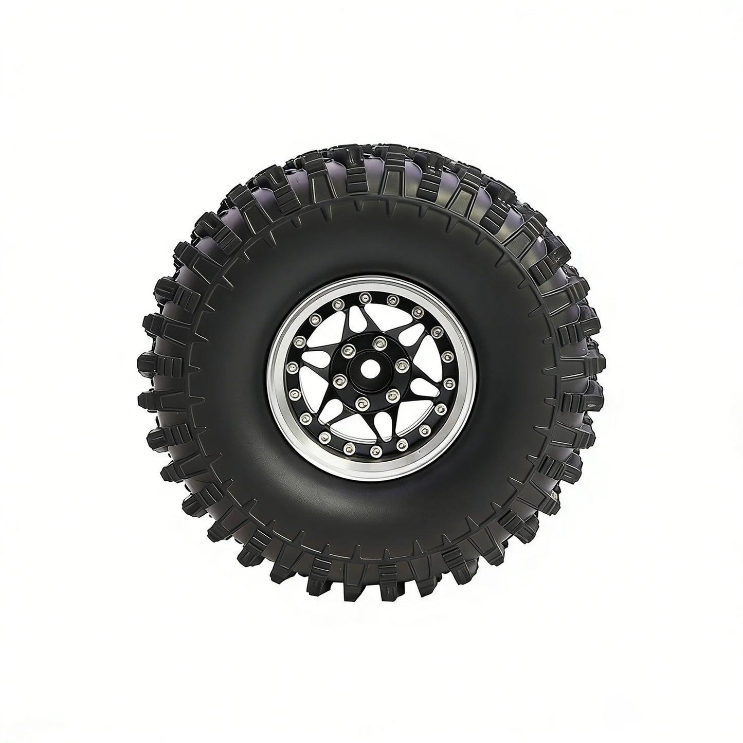 1.9" CNC Aluminum Beadlock Wheels Rim with Adjustable Offset for TRX4 TRX6 Axial SCX10 Redcat GEN8 RC4WD D90 1/10 RC Crawler