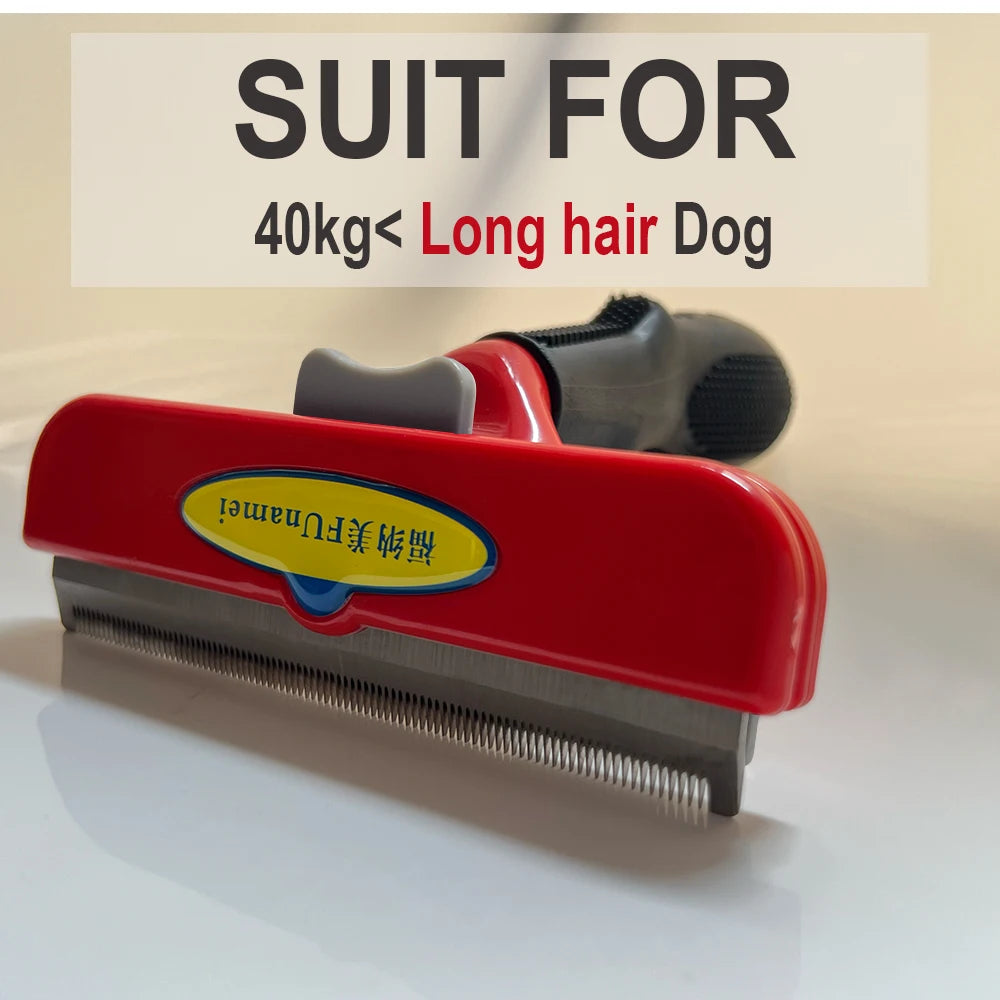 Funamei Dog Comb Dog Hair Removal Brush Cat Grooming Comb Hair Massage Combs 90% Shedding Pet Hair Remover for Dogs Cats Brush