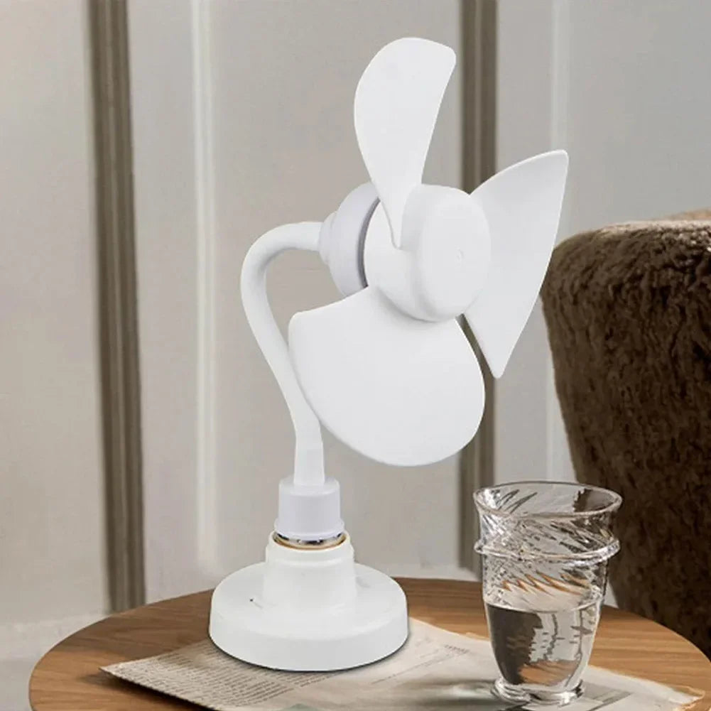 14CM Indoor Ceiling Fan With E27 Screw Base Brushless Motor Compact Size Providing Quiet Efficient Air Movement Lamp Socket Fan
