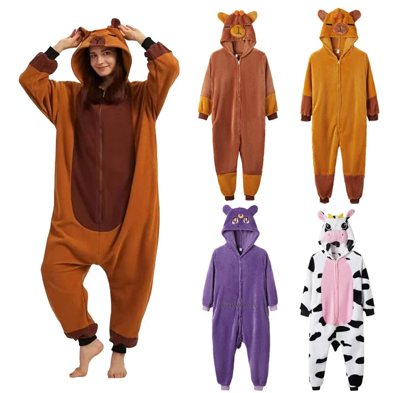 Adult Kids Wolf  Costume Animal Halloween Christmas Party Cosplay Costumes Onesie Child Role Play Jumpsuit Kigurumi Bodysuit