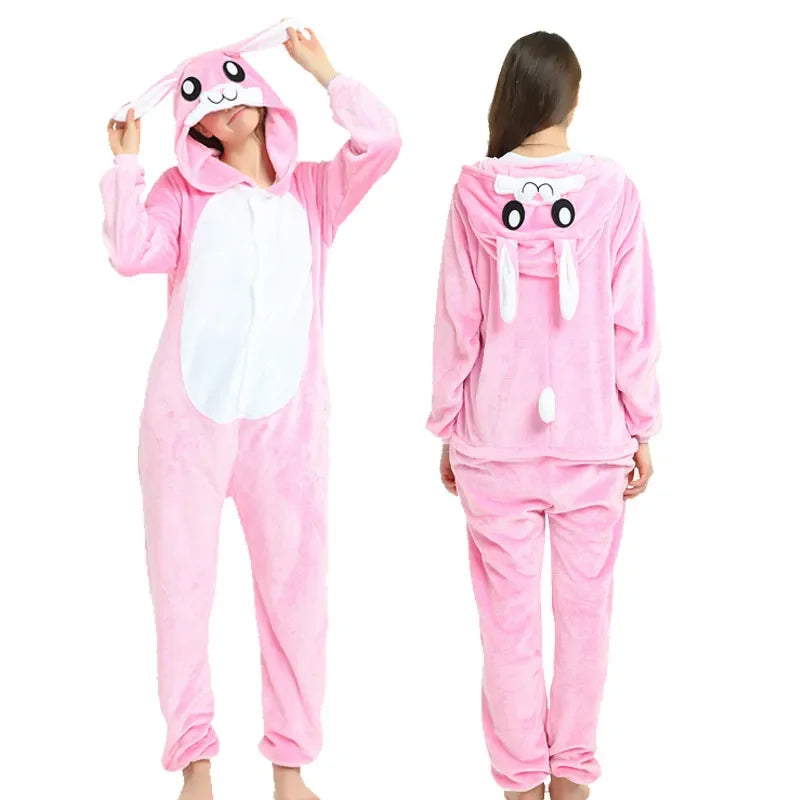 Animal Cosplay Overalls Kigurumi Cat Costume Halloween Carnival Stage Performance Role Play for Adults Kids Clothes Party Set