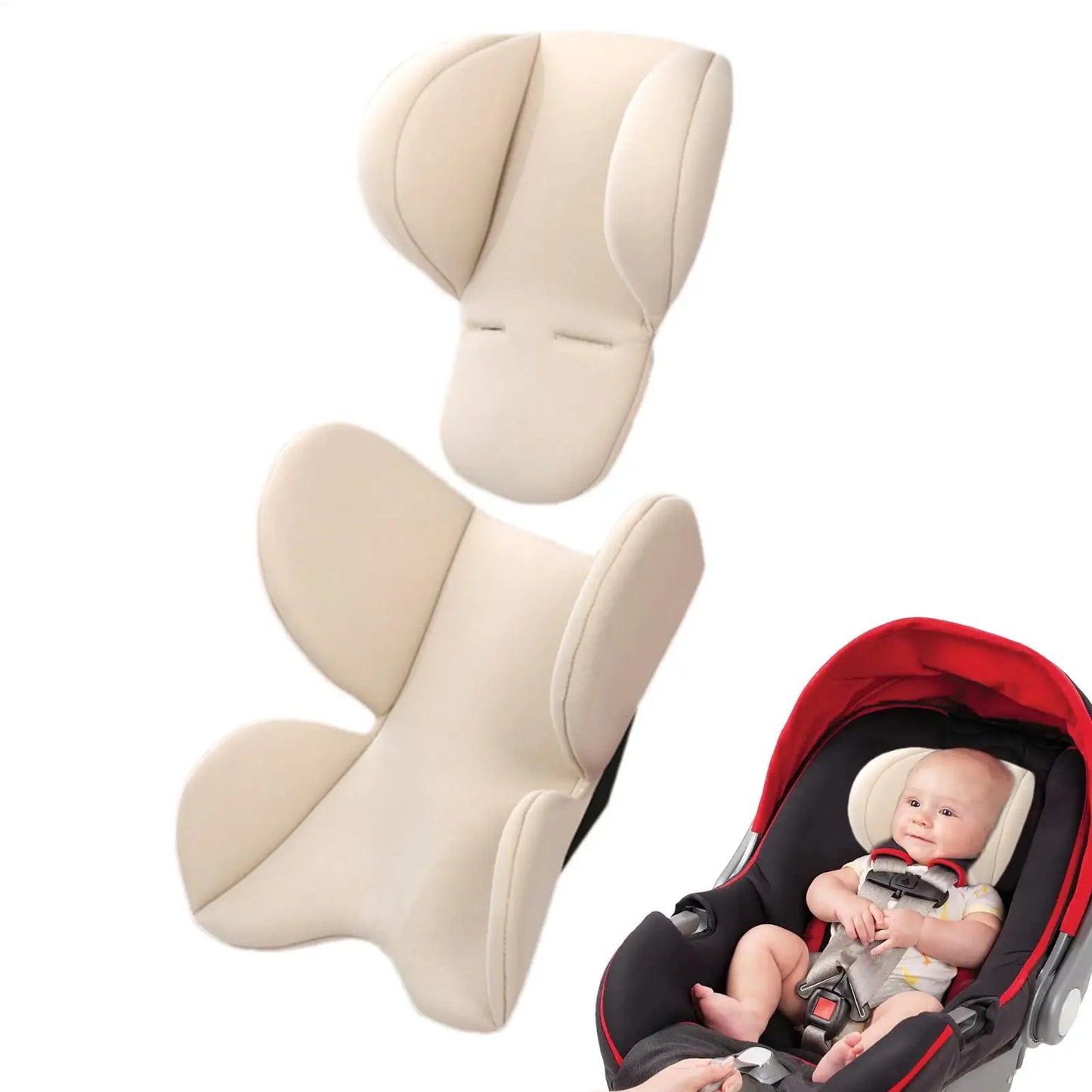 Baby Stroller Cushion Soft Stroller Cushion Pads Head Neck Seat Insert Pad Infant Car Seat Insert Baby Stroller Accessories
