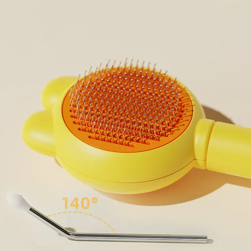 20PC/Lot Cat Grooming Comb Self-cleaning Pet Hair Remover Brush Massage Comb Cat Cleaning Products