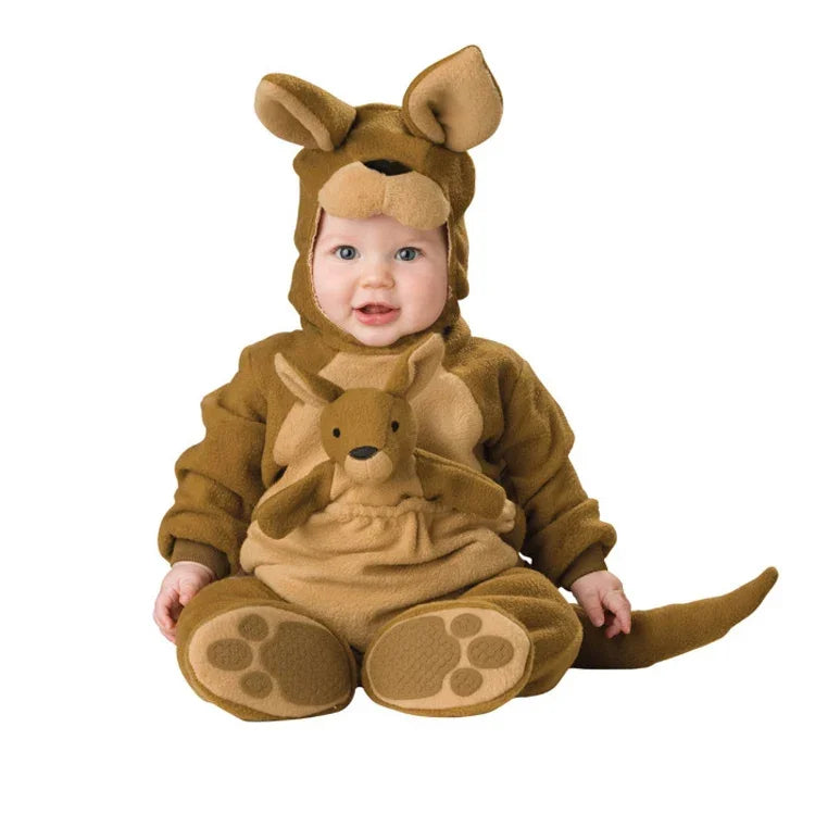 Halloween Costume Baby Boy Clothes Girls Monkey Polar Bear Romper Kids Clothing Set Baby Hat Socks Toddler Set