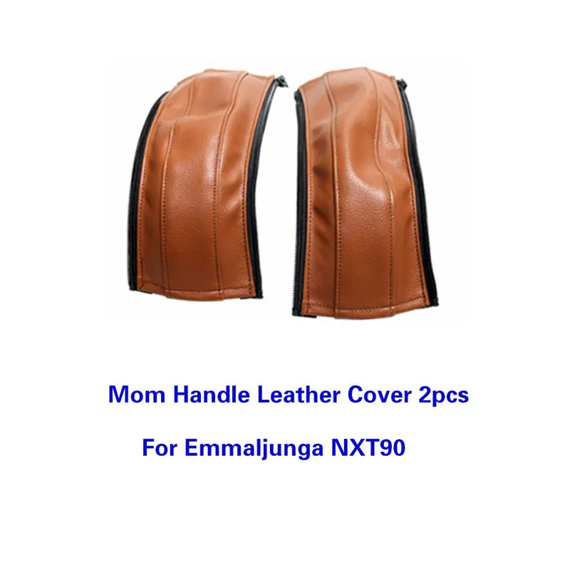 2Pcs PU Leather Handle Covers For Emmaljunga NXT90 Stroller Handle Protective Cover Baby Stroller Accessories