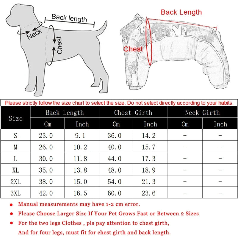 Winter Dog Clothes Thicken Warm Puppy Pet Coat Reflective Dogs Jacket Chihuahua Bulldog Clothing Clothes For Small Medium Dogs