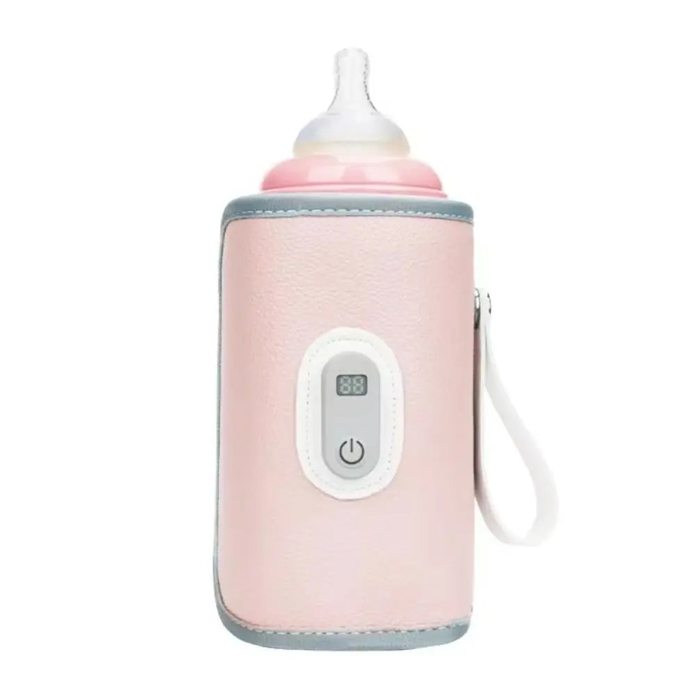 Digital Baby Bottle Warmer 5 Levels Type-C Milk Bottle Insulation Cover LED Display Heating Bottle Thermal Heater Infants