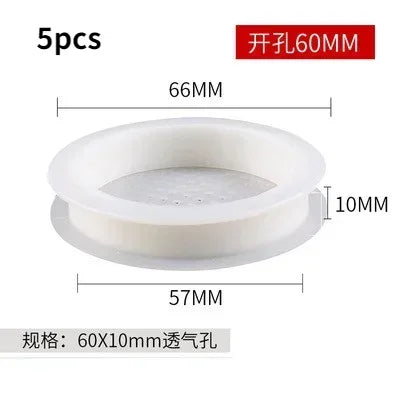 5/10pcs Air Vent Cover Plastic Round Louver Mesh Hole Plug Cabinet Grille Ventilation Systems Decorative Furniture Accessories