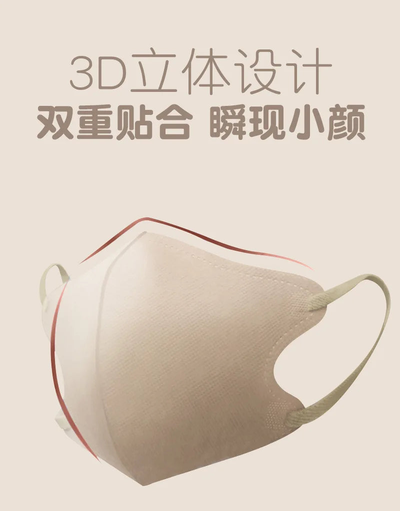 Japanese 3D face mask mouth and nose mask male and female butterfly shaped, Japanese four layer Morandi color маска  mascarillas