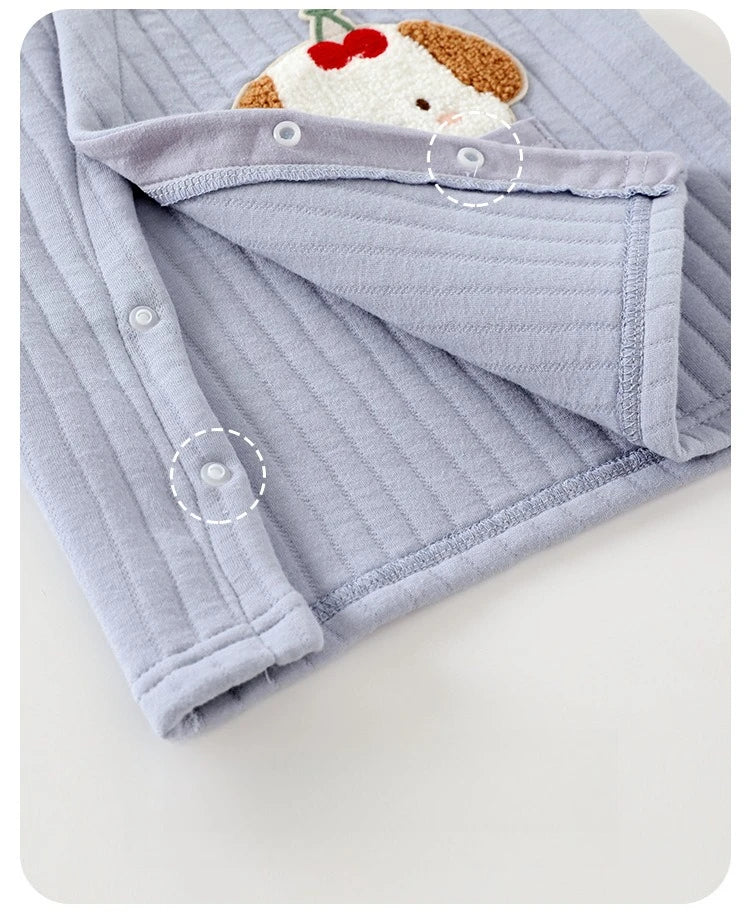 Baby Vest Autumn and Winter Warm and Thick Clothes Baby Vest Sleeveless Jacket for Children Aged 0-3