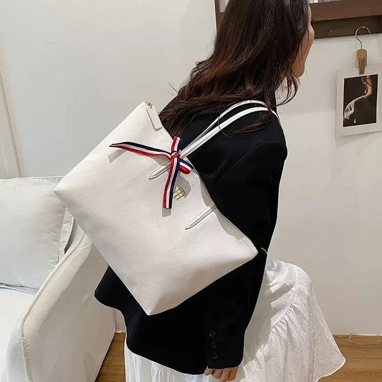 Vintage Elegant Diaper Bag: Luxury Crossbody Handbag For Women With Designer Letter Logo And Large Capacity Tote Function