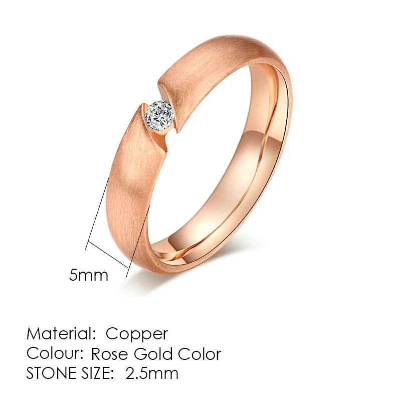 Ring For Women & Men Classic Engagement Wedding Lover Rings AAA+ Cubic Zirconia Fashion Jewelry R011 R062