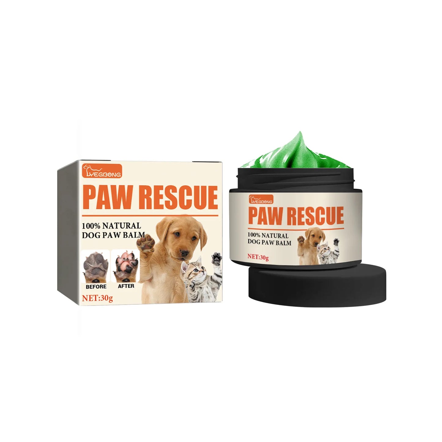YEGBONG 30g Pet Paw Care Cream Foot Pad Protection Oil for Cats And Dogs Dog Paw Balm Cat Paw Protective Cream Canine Foot Care