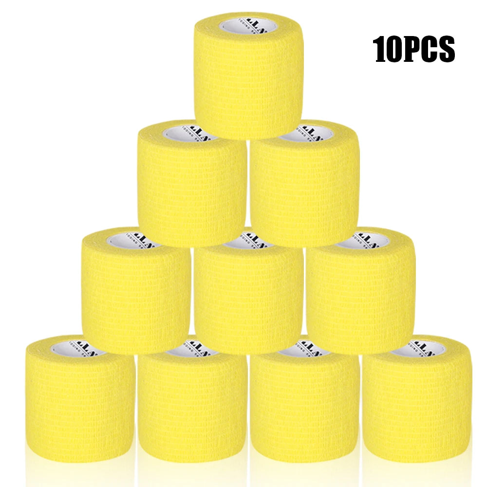 16/10/3PCS Tattoo Grip Bandage Colorful Self Adhesive Wrap 5cm X 4.5m Non Slip Handle Tape Tattoo Machine Grip Cover Supplies
