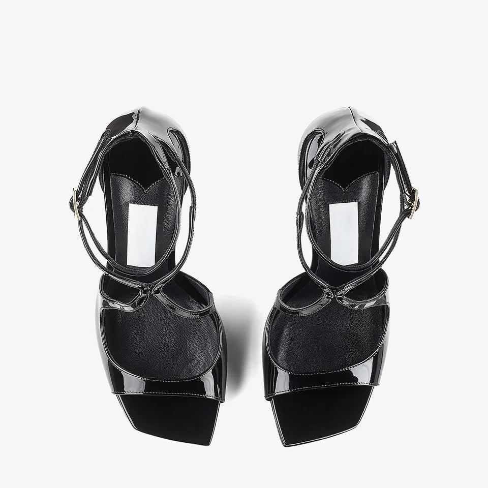 Summer New Fashionable High-heeled Women's Open Toed Sandals Dance Shoes Party Sexy 34-44 Large Women's Shoes