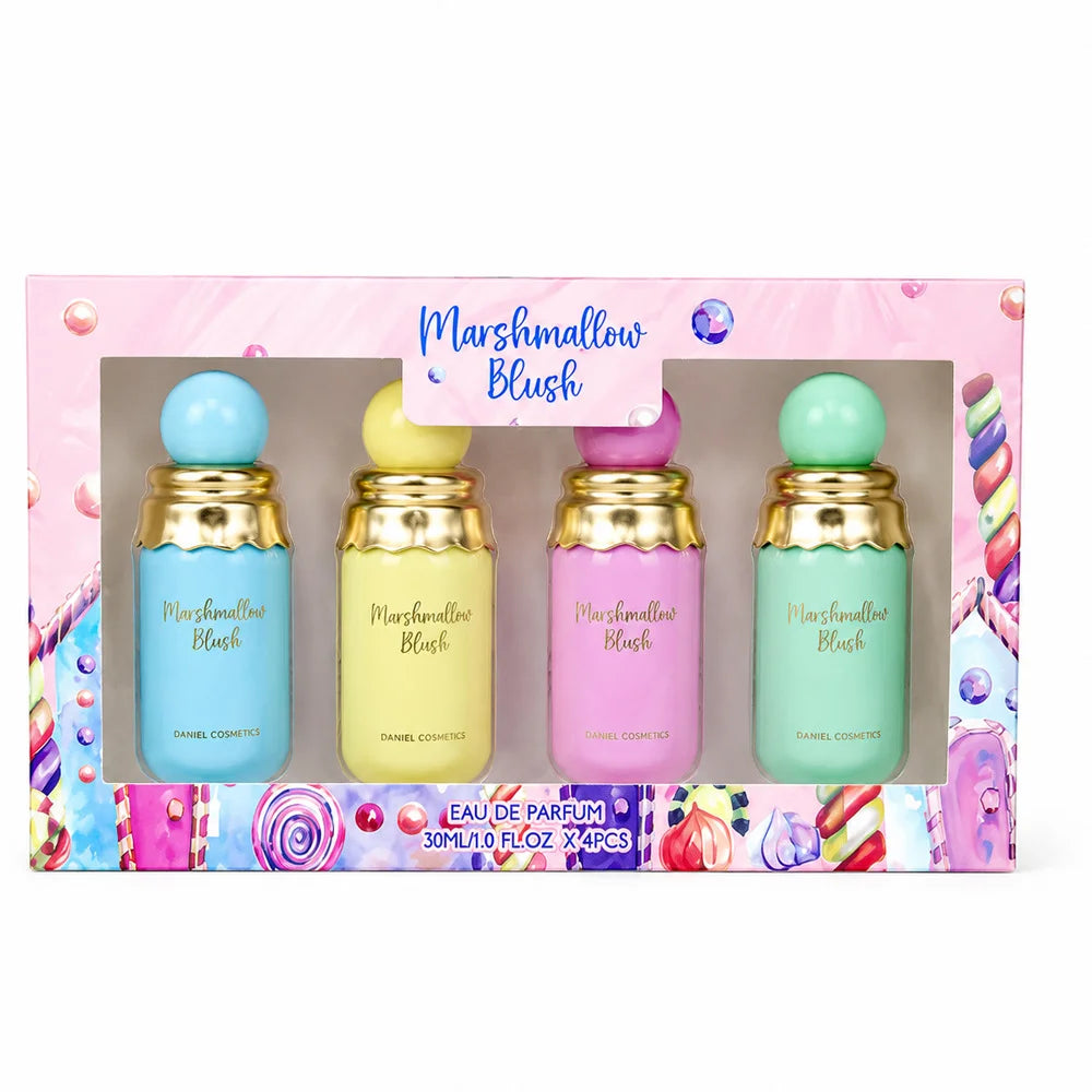 Fashion Elegant Sweet Marshmallow Blush Perfume Eau de Parfum Spray for Women Long Lasting Floral Fruity Gourmand Scent