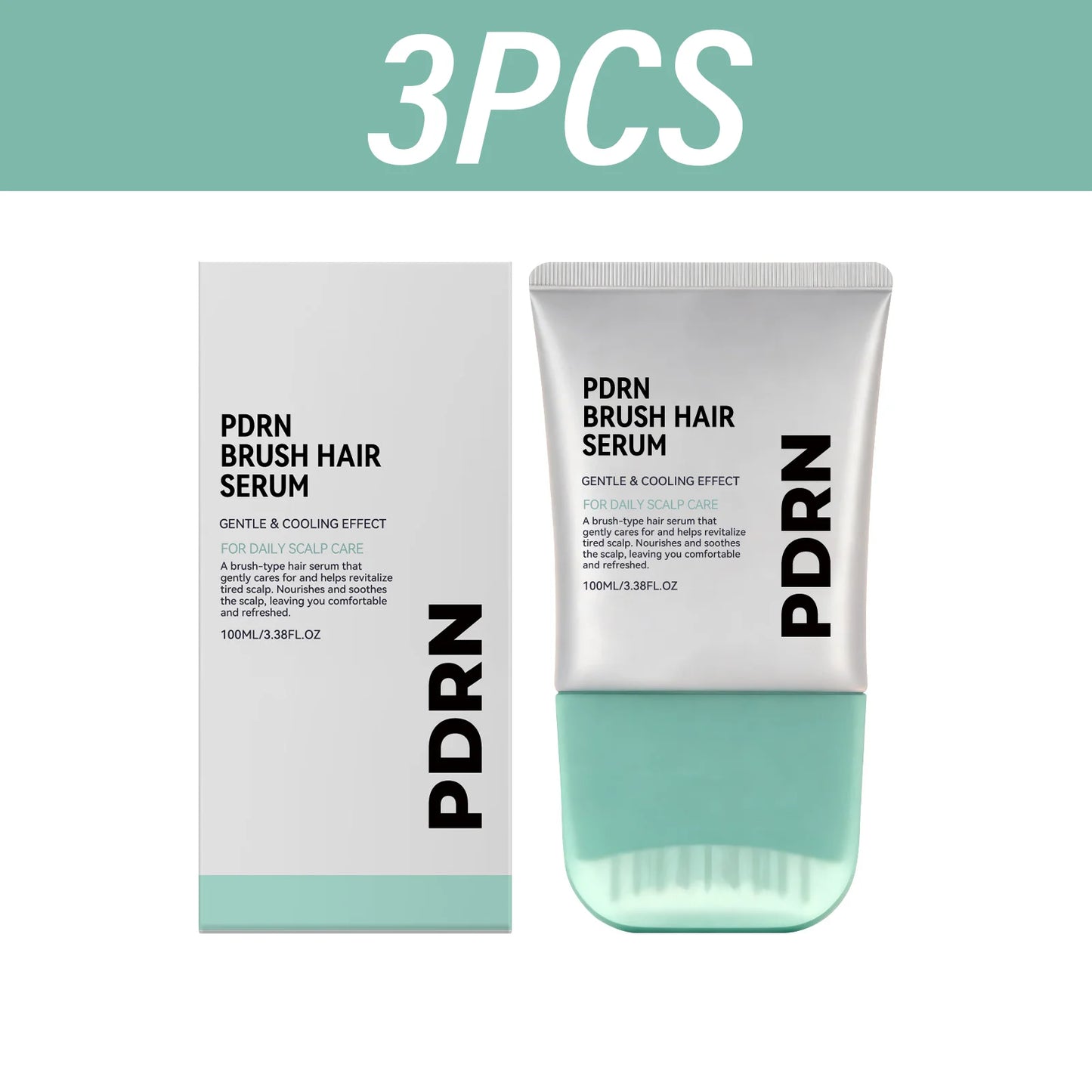PDRN Hair Serum Centella Scalp Soothing Serum Nourishing Calm Tense Scalp Cooling Daily Scalp Care Sensitive Scalp Massager