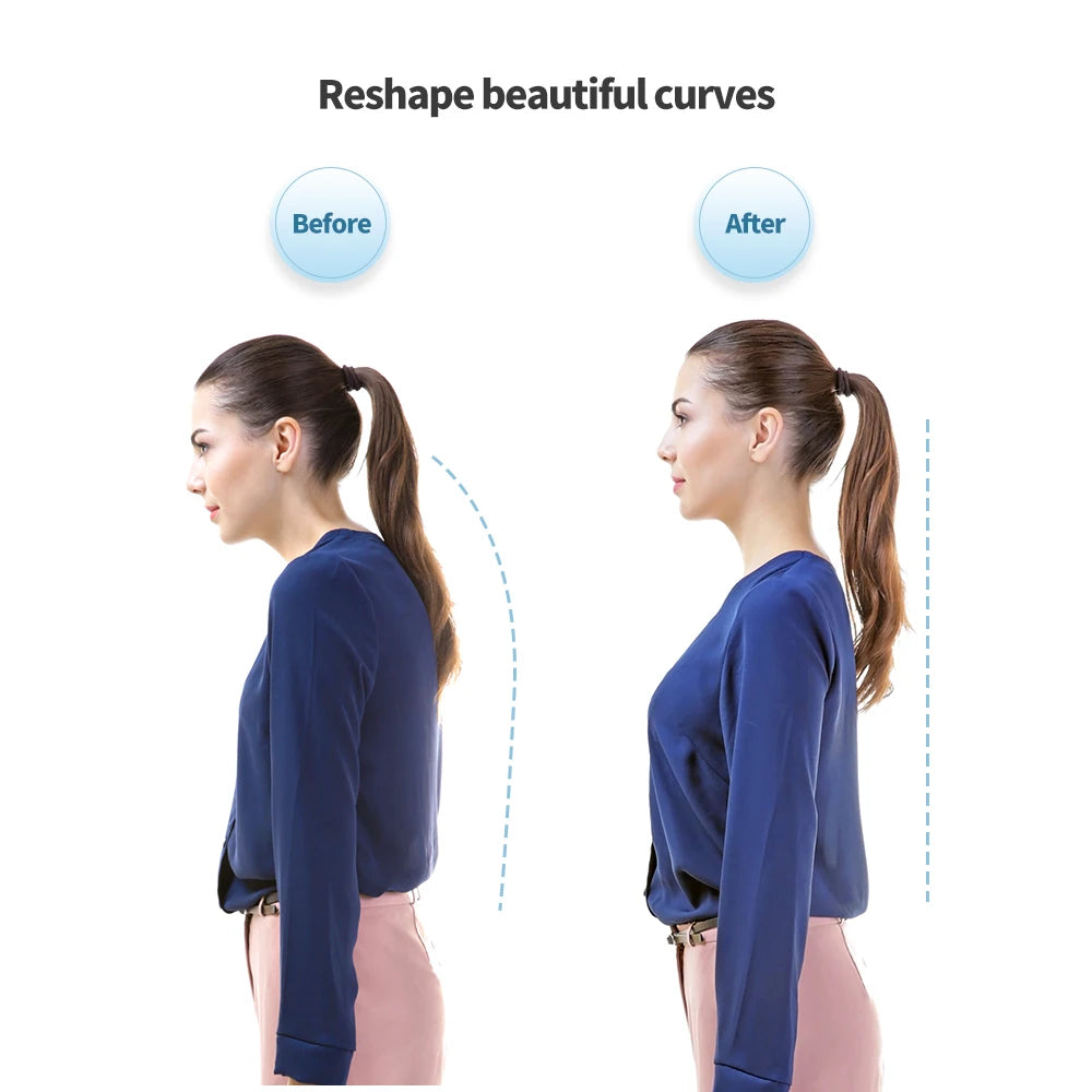 Smart Posture Reminder Device Vibration Alert Back Support Wearable Anti-Slouch Sensor for Adults Kids Office Home Daily Use