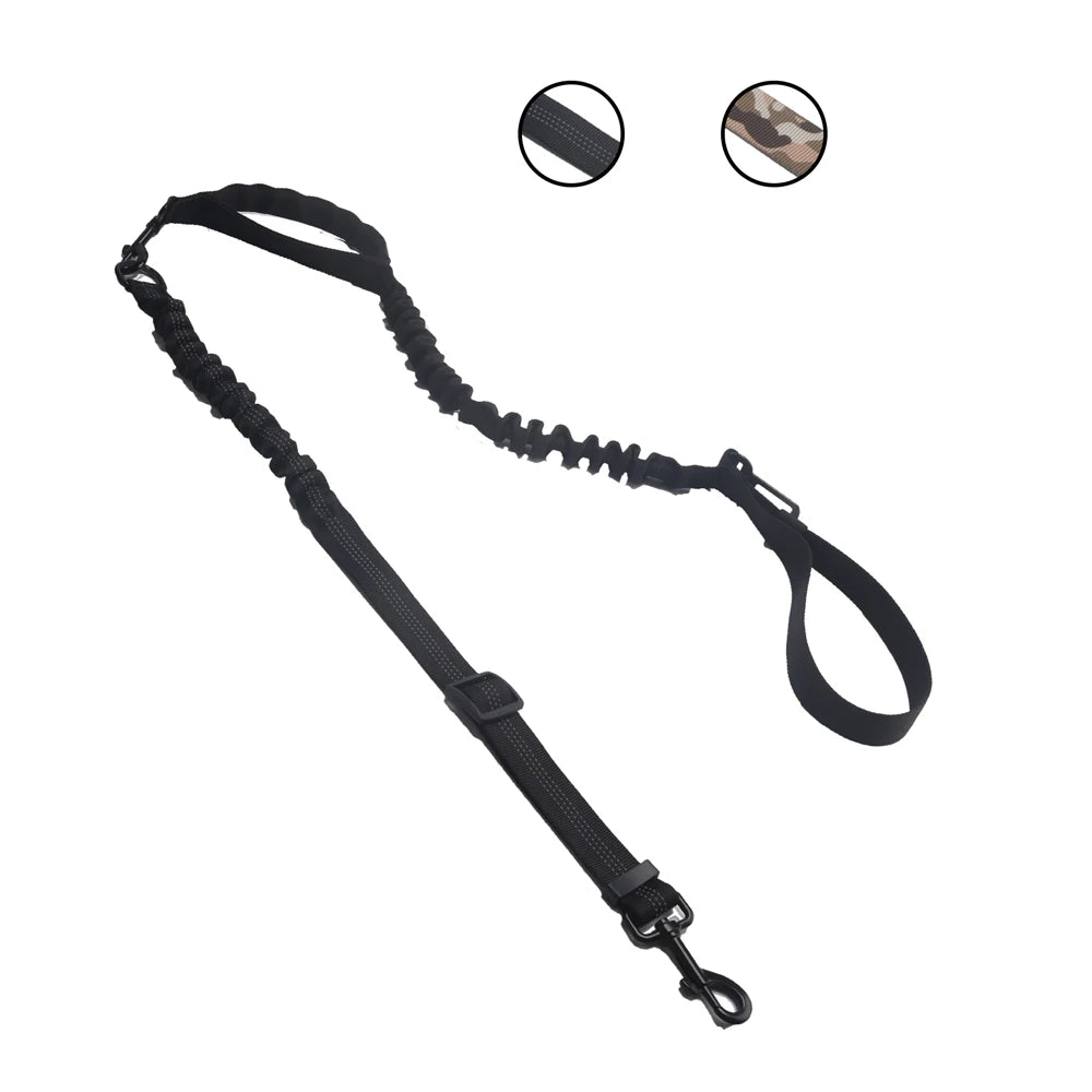Tactical Dog Harness Adjustable Traning Dog Harness Leash Sets with Storage Bag for Large Dog Control Handle Cat Harness