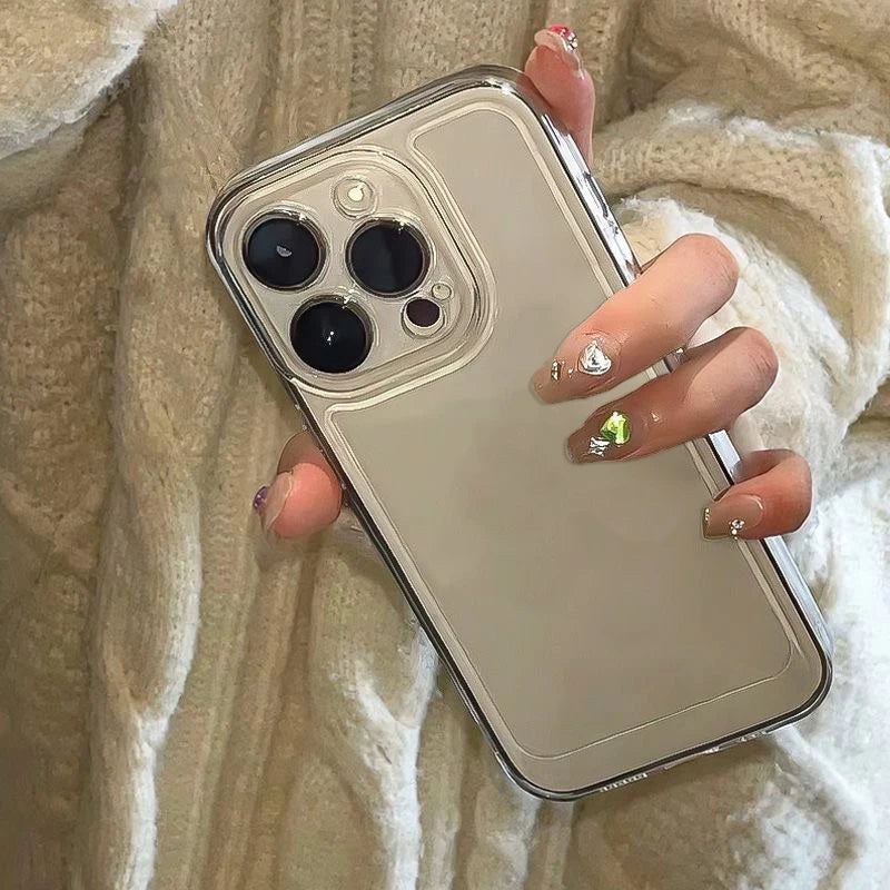 Green Leaf Pattern Phone Case for iPhone 17 Air 16 15 14 11 Pro Max Plus 13 12 Mini X 8 7 Soft TPU Back Cover Coque