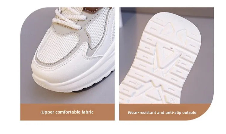 Spring and Autumn New Women's Mesh Breathable Casual Shoes Lightweight Soft Soled Sneakers Thick Soled Non Slip Walking Shoes