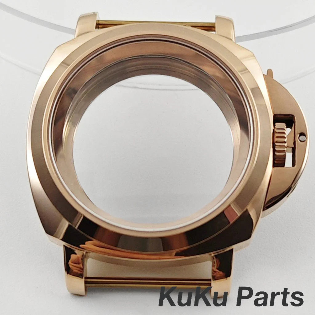 Polished/Brushed NH35 40mm Silver Sapphire Glass Watch Case With Handle Case for NH34 NH35 NH36 4R35 Movement 28.5mm Dial Watch