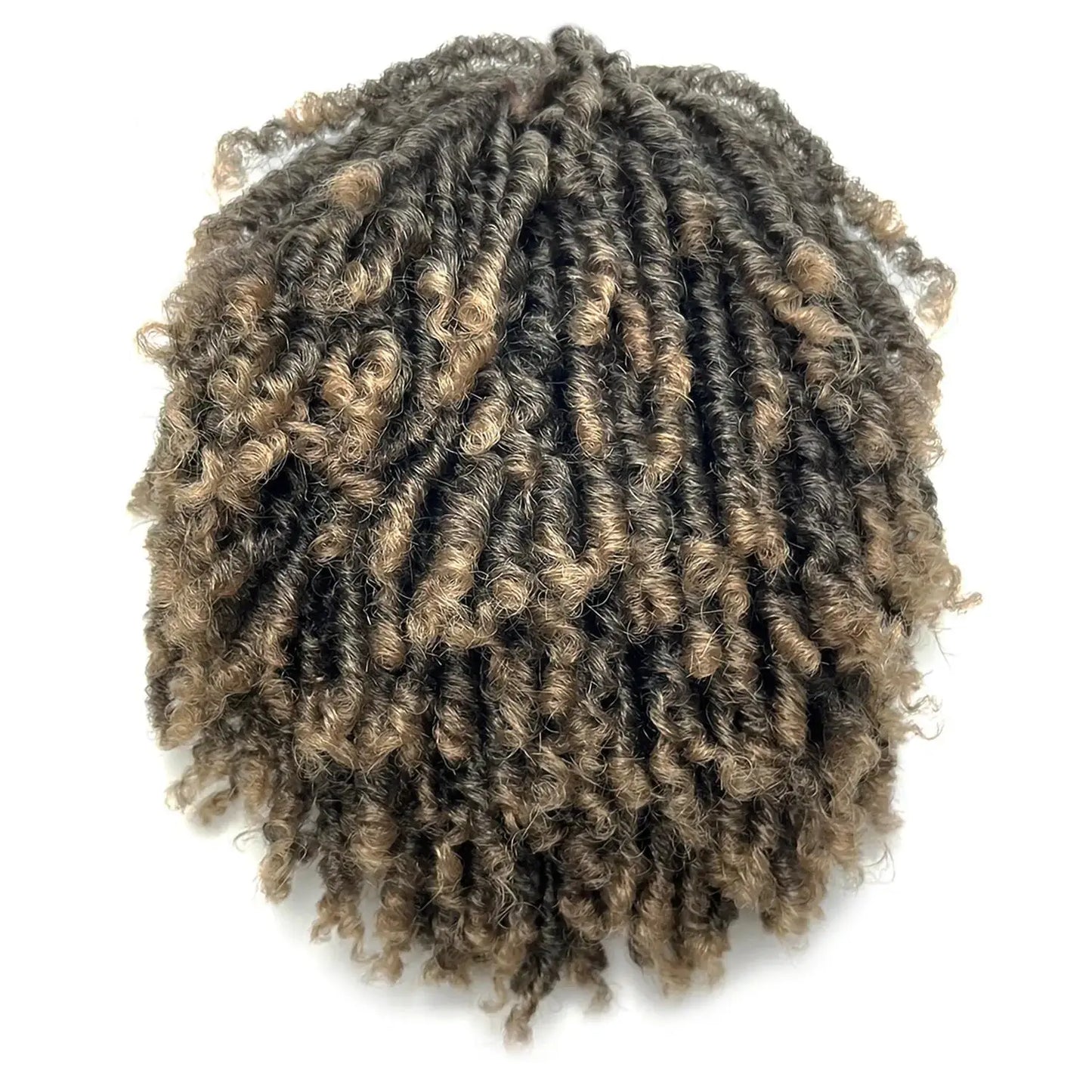 Dirty braids, head covers, synthetic wigs, synthetic braids, chemical fiber semi-wigs, dirty braids, braided wigs Unisex