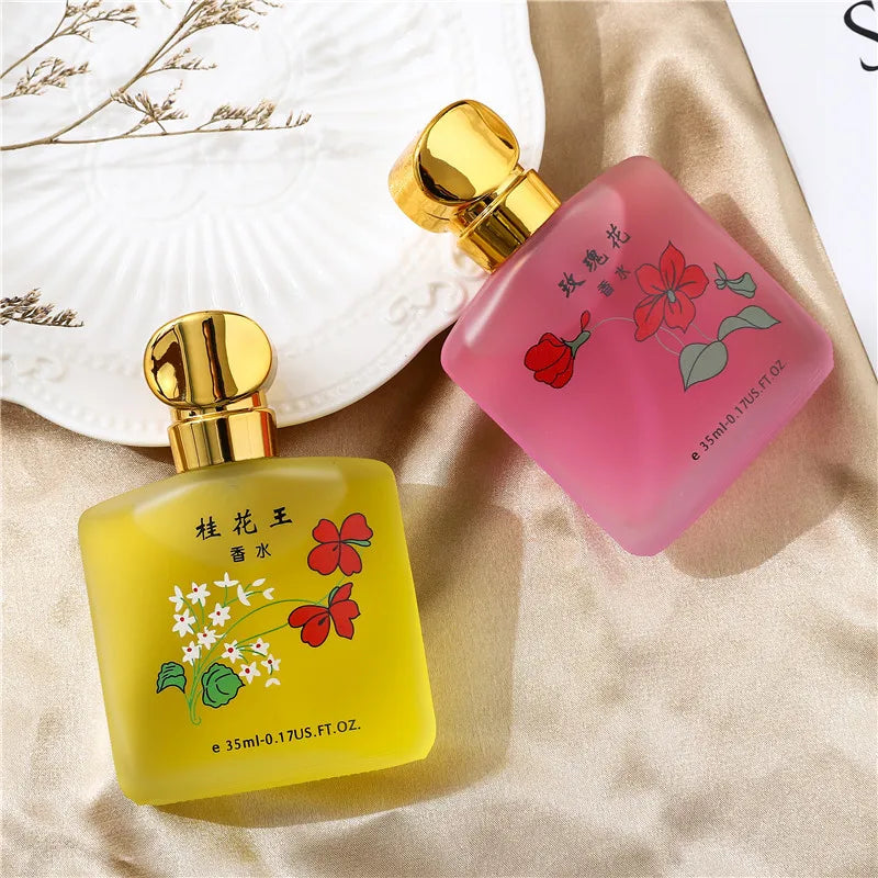 Osmanthus Perfume for Men Women Unisex Long Lasting Fresh Delicate Floral Scent with Rose Jasmine Student Fragrance 35ml Parfum