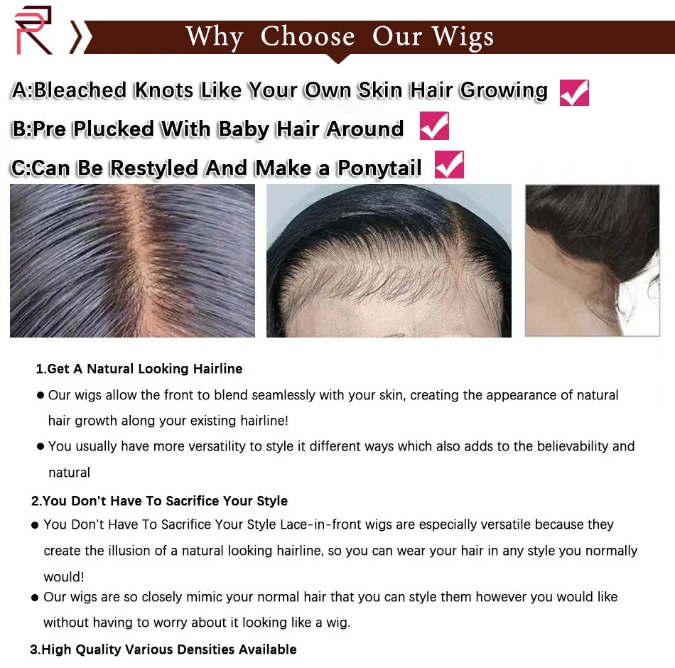 36 Inch Body Wave 13x6 Human Hair Remy Vietnamese Lace Frontal Wig Quality HD Lace Wig For Women Full Lace Human Hair Wigs