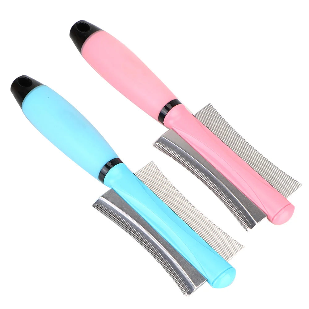 For Cat Dog Hair Remover For Cat Grooming Tool Easy Deshedding Brush For Long Small Hair Dog Pet Hair Comb Double-Sided