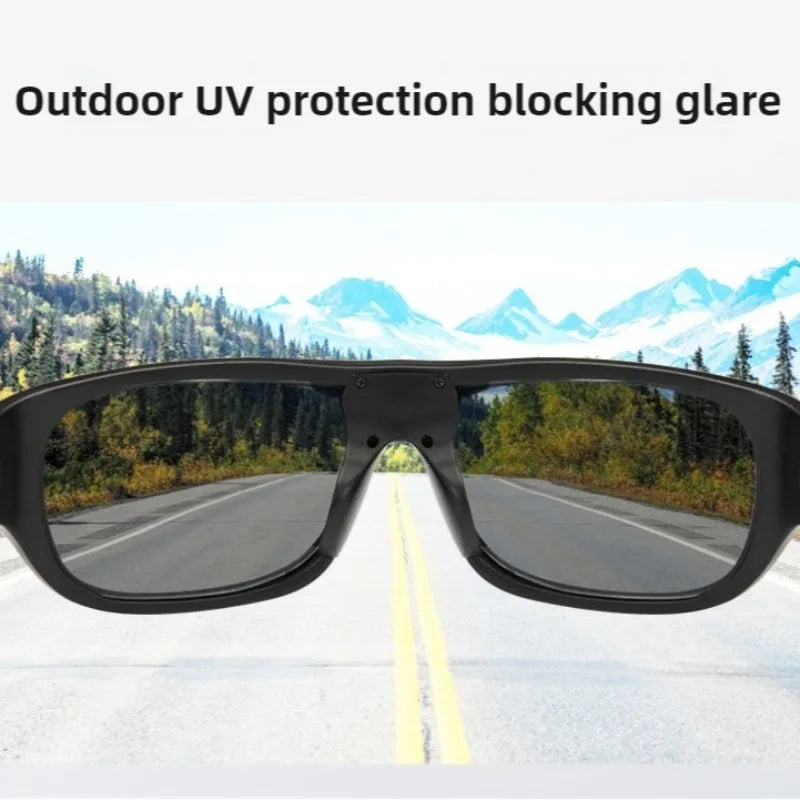 New Technology 0.1s Intelligent Change Color Polarized Sunglasses for Men, LCD Computer Chip Photochromic Sunglasses Anti-UV 400