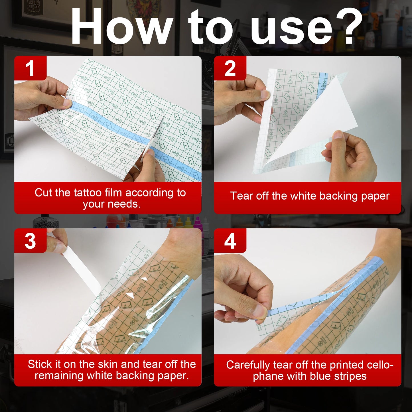 10/5/2M Waterproof Tattoo Aftercare Bandage Roll Protect Skin Healing Transparent Repair Adhesive Tape Tattoo Accessories