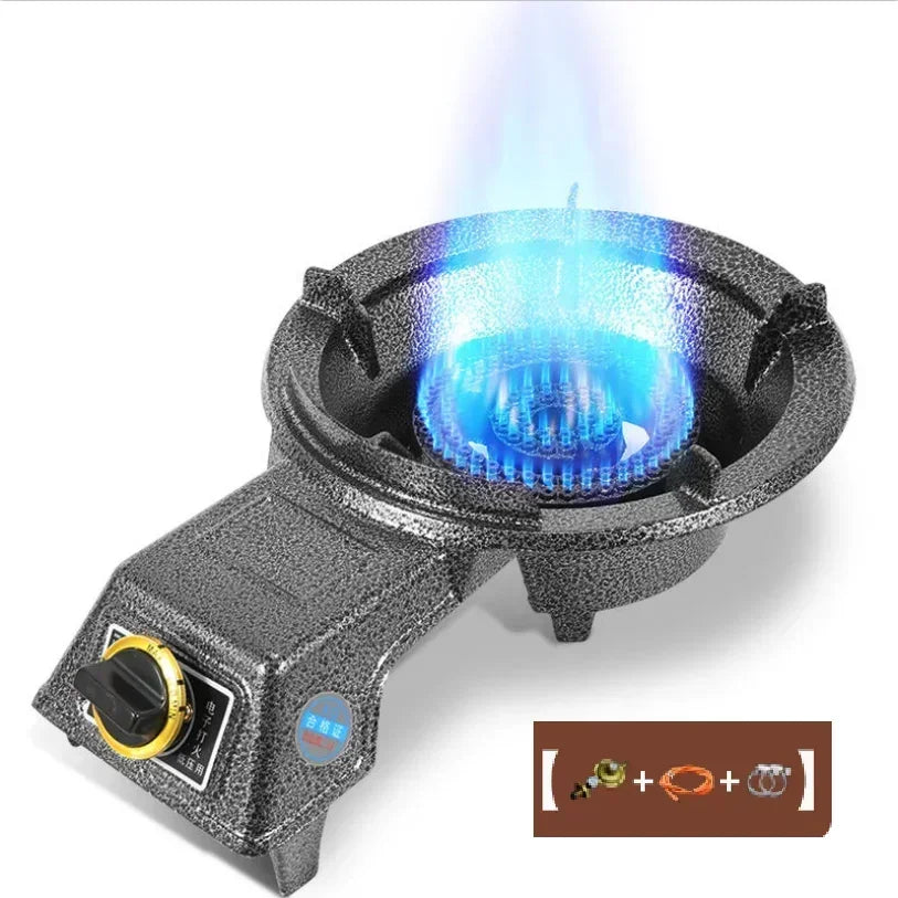 Powerful Gas Stove for Home and Commercial Cooking - Compatible with Natural Gas and LPG AD