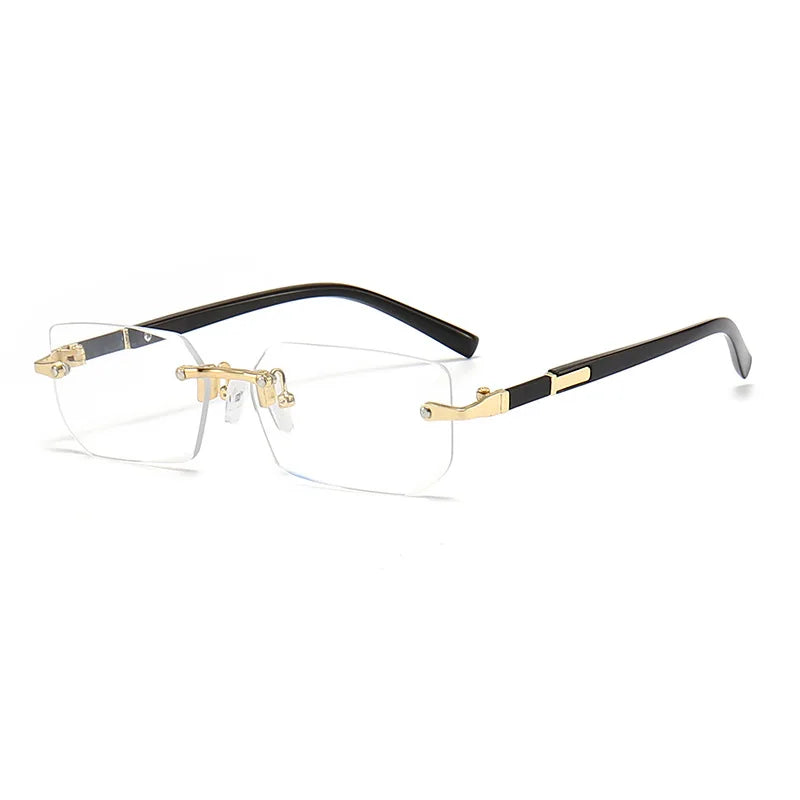 Rimless Sexy Sunglasses Rectangle Fashion Popular Women Men Shades Small Sun Glasses for Female Male Traveling Oculos