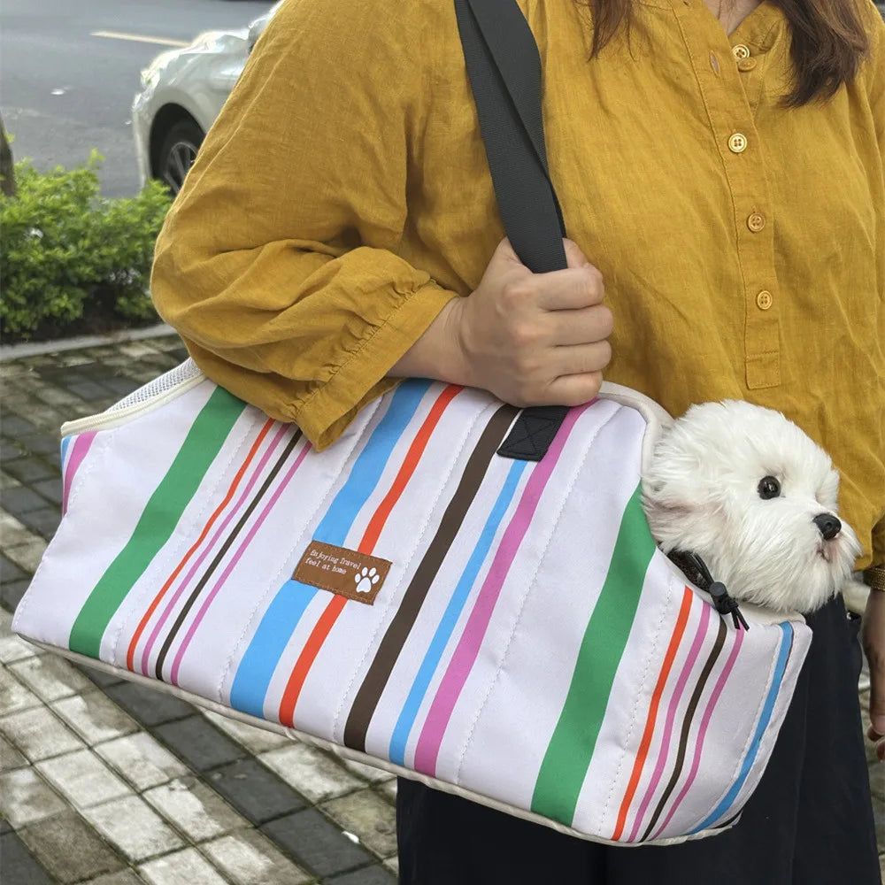 Breathable Cat Carrier Bag Dog Transporter Bag Portable Puppy Shoulder Bags Comfort Travel Pet Carrier for pet crossbody bag