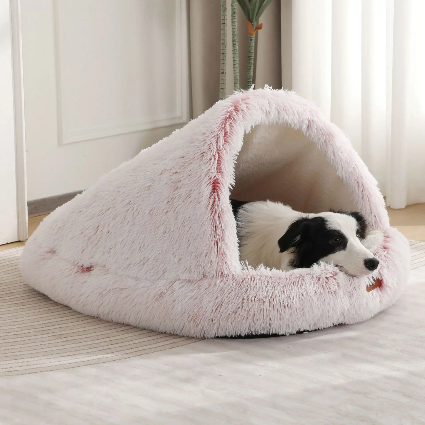 Winter Warm Shaped Enclosed Pet Bed for Cats and Dogs Surrounded Cat Nest Dog Bed