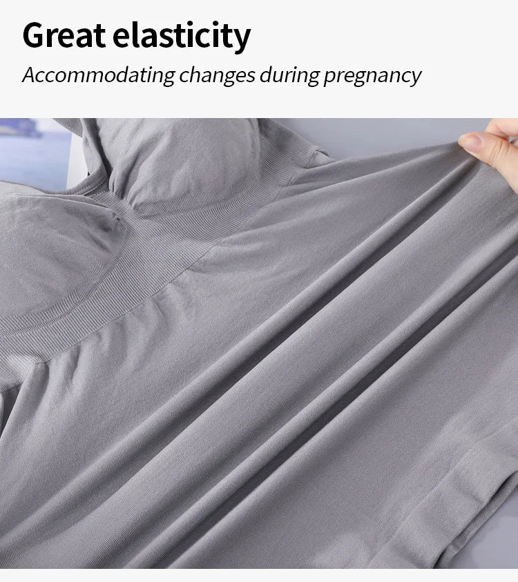 Summer Solid Clolor Sleeveless Nursing Clothes Women Pregnant Tank Top Plus Size Maternity Clothing Breastfeeding Vest
