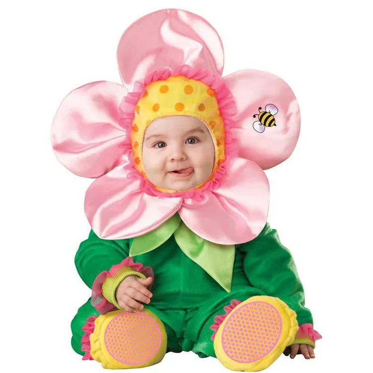 Halloween Costume Baby Boy Clothes Girls Monkey Polar Bear Romper Kids Clothing Set Baby Hat Socks Toddler Set